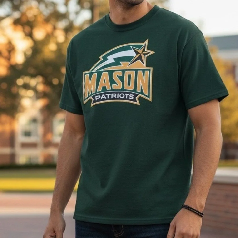 Champion T-Shirt Mens XL Green Collegiate George Mason Patriots Short Sleeve Tee - Picture 7 of 7